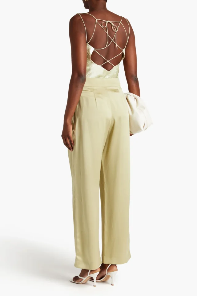 Roksanda Nixie Draped Crinkled-Satin Camisole, photo 3 of 4 from THE OUTNET