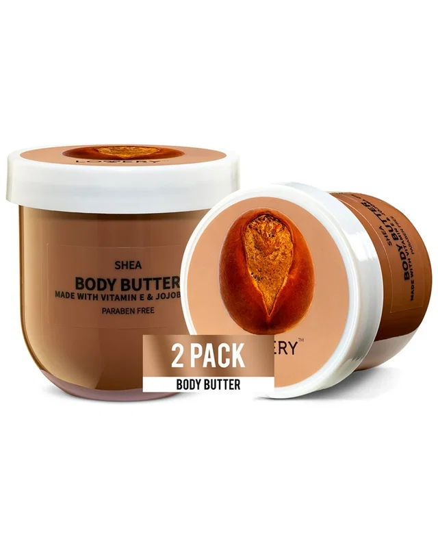 Lovery Shea Whipped Body Butter, 2 Pack Ultra Hydrating Body Cream, image 1 of 1 from Rue La La