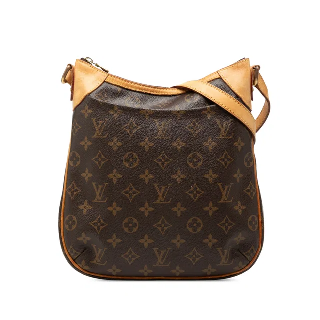 Brown Louis Vuitton Monogram Odeon PM Crossbody Bag in Brown Coated canvas from Designer Revival