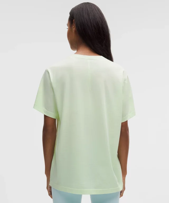 lululemon All Yours Organic Cotton-Blend T-Shirt in Matcha Magic, photo 3 of 5 from lululemon