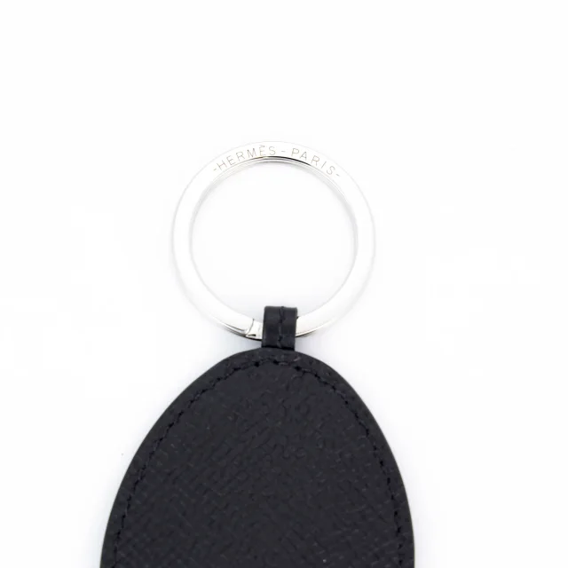Hermès Poulpe Key Ring Noir (89) in Black Epsom leather from Ginza Xiaoma, photo 4 of 4