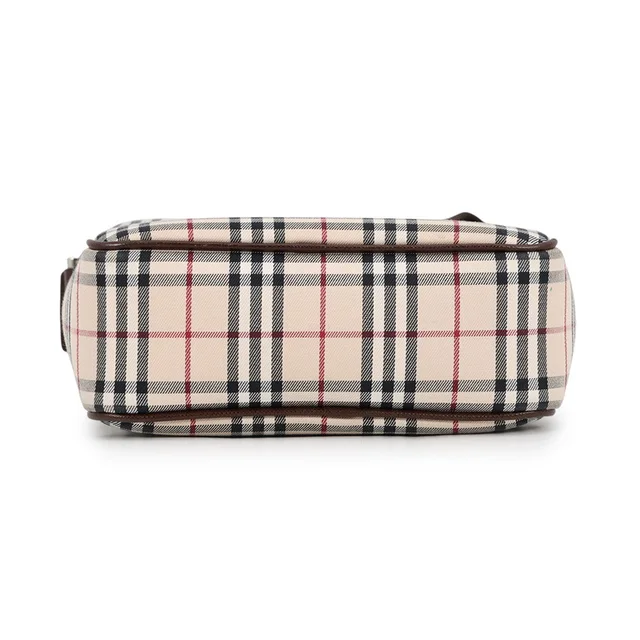 Burberry Nova Check Shoulder Bag Beige/Black/Red Canvas Leather in Black Canvas from GALLERY RARE, photo 2 of 16