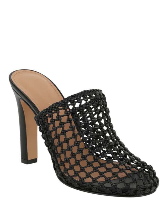 Salvatore Ferragamo Ellas X5 Caged Mules in black, photo 2 of 6 from ShopSimon