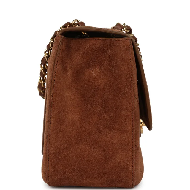 Chanel Maxi "Souplissimo" Small Flap Bag Camel Suede Gold Hardware in Brown Suede from Madison Avenue Couture, photo 2 of 2