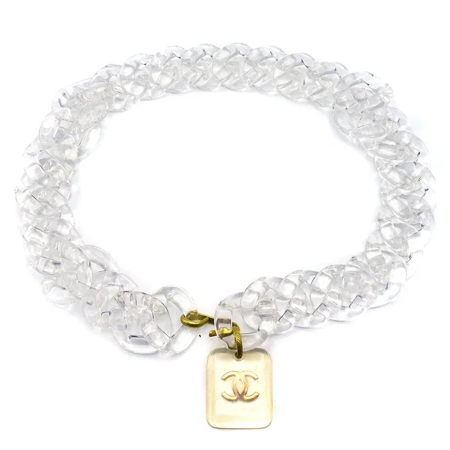 Chanel 1995 Cruise Acrylic Chain Belt in Resin from AMORE Vintage Tokyo