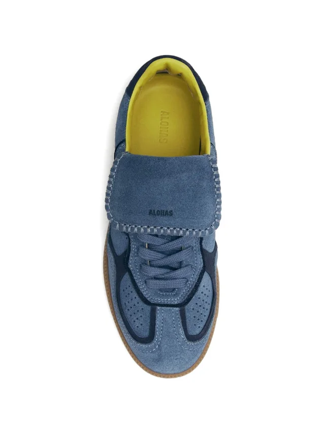 ALOHAS long-tongue suede sneakers in Blue, photo 3 of 6 from FARFETCH