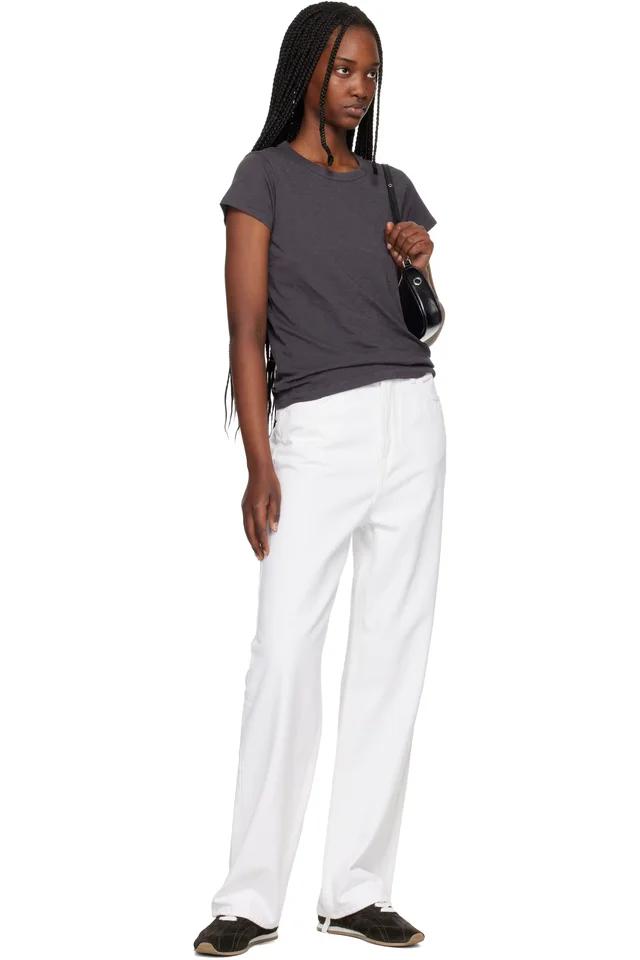rag & bone Gray 'The Slub' T-shirt, photo 4 of 4 from SSENSE