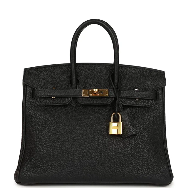Hermès Birkin 25 Black Togo Gold Hardware in Black Togo leather from Madison Avenue Couture
