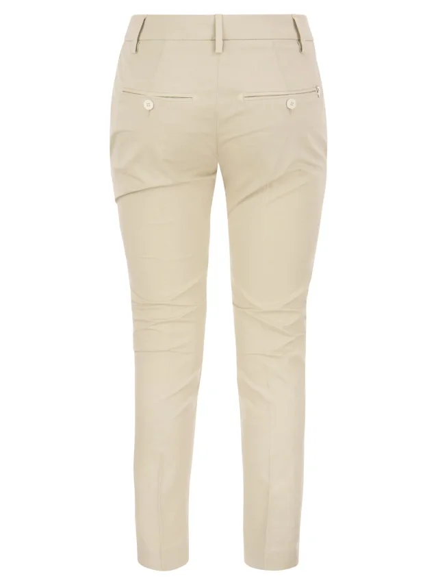 Dondup Perfect Slim Fit Cotton Gabardine Trousers, photo 2 of 4 from Balardi
