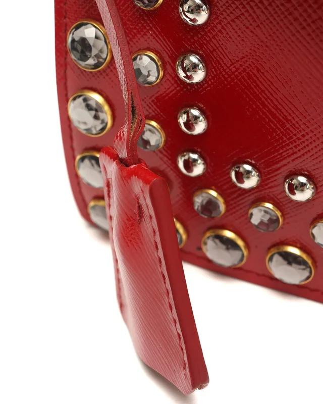 Prada Saffiano Vernice Crystal Bag in Saffiano leather from A Retro Tale, photo 6 of 8