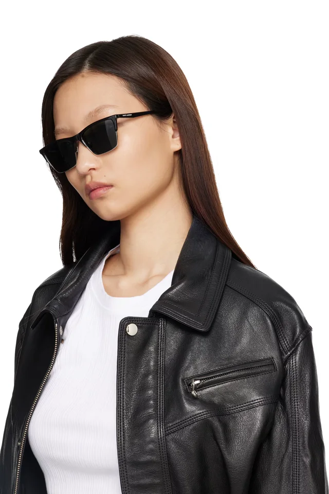 Saint Laurent Black SL 767 Sunglasses, photo 4 of 4 from SSENSE