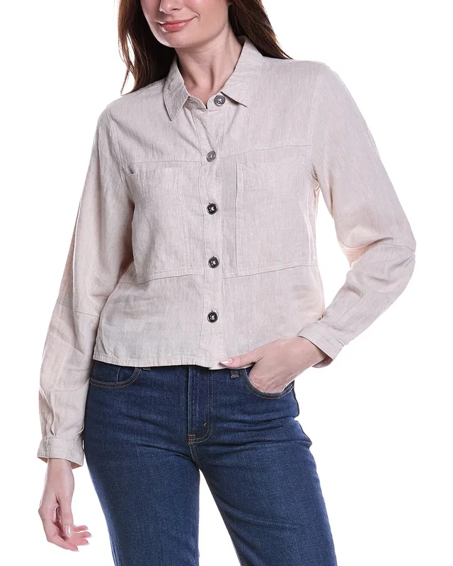 NIC+ZOE Rumba Linen-Blend Pocket Jacket, image 1 of 1 from Gilt