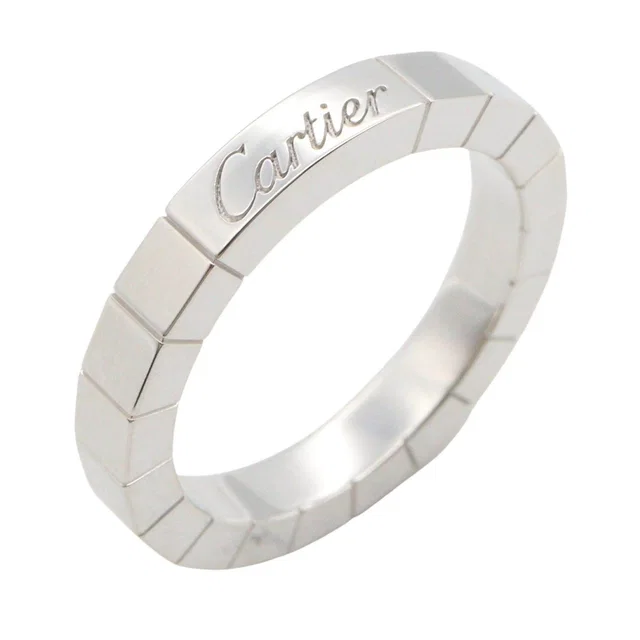 Cartier Lanieres Au750 White Gold Ring Size 8 in White from LuxUness
