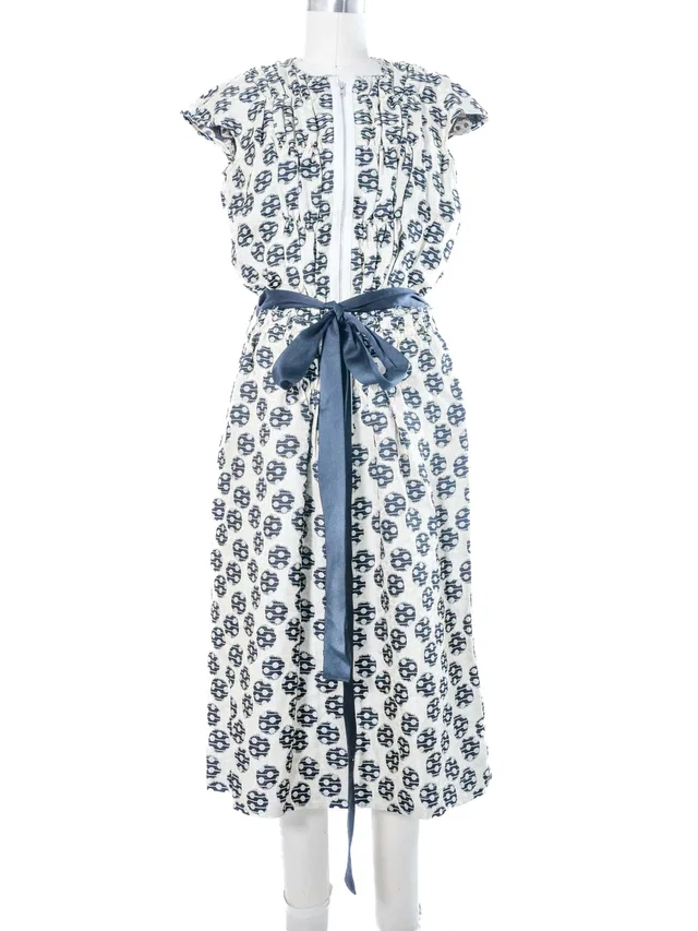 2001 Comme des Garcons Dot Jacquard Dress in Silk from Arcade Vintage