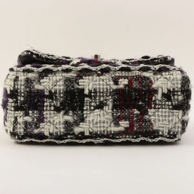 Chanel 2019頃製 ツイード CC ターン ロック チェーン ショルダーバッグ マルチ from VINTAGE QOO TOKYO, photo 10 of 13