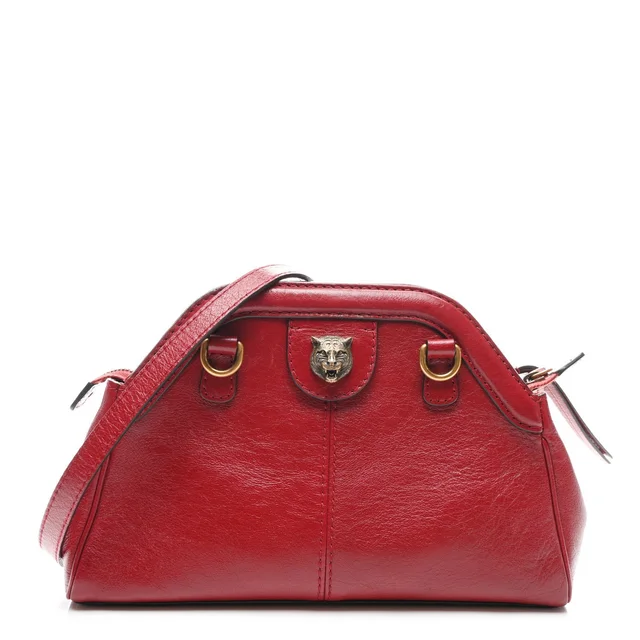 Gucci Re(belle) Small Piuma Lux Calfskin Leather Bag - Romantic Cerise in Calfskin from H&T