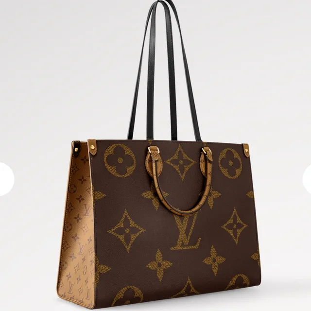 $3,450 Louis Vuitton Reverse Monogram Onthego Gm Tote in brown|red|neutral from Poshmark, photo 1 of 1