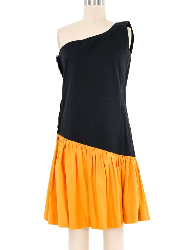 Saint Laurent One Shoulder Dress from Arcade Vintage