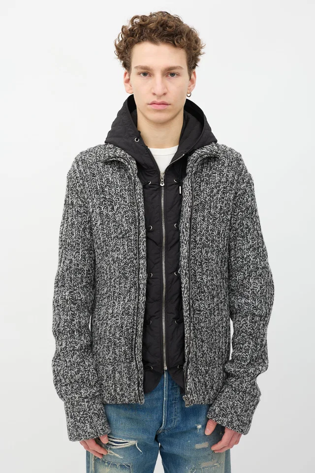 Dolce & Gabbana Knit 2-in-1 Jacket in Nylon from VSP Consignment