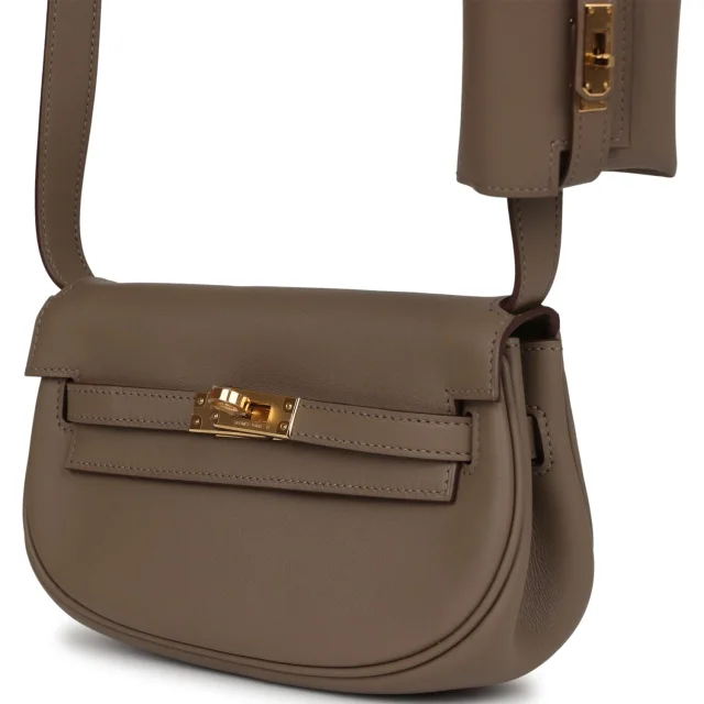 Hermès Kelly Moove Etoupe Swift Gold Hardware in Taupe Swift leather from Madison Avenue Couture, photo 5 of 12