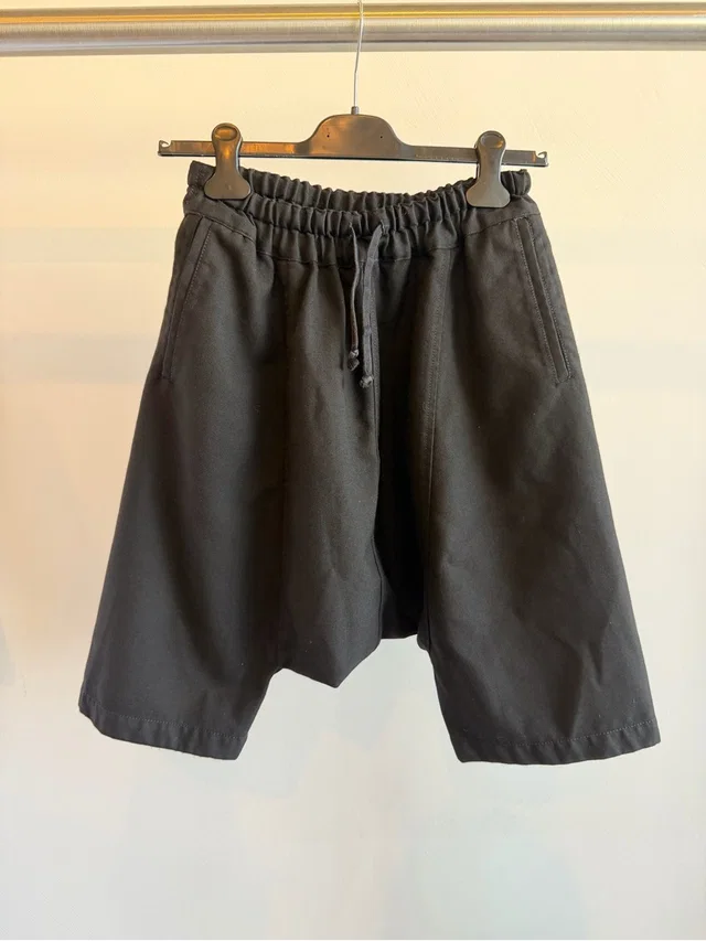 Comme des Garçons Commes Few Garons Drop Crotch Wool Black Shorts Size S in black Wool from Poshmark