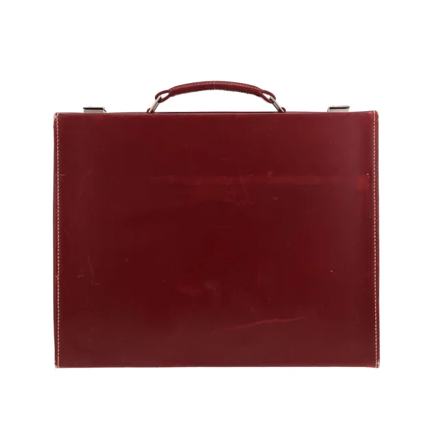 Hermès Jet briefcase in red H box leather in Red Box leather from Collector Square, photo 2 of 6