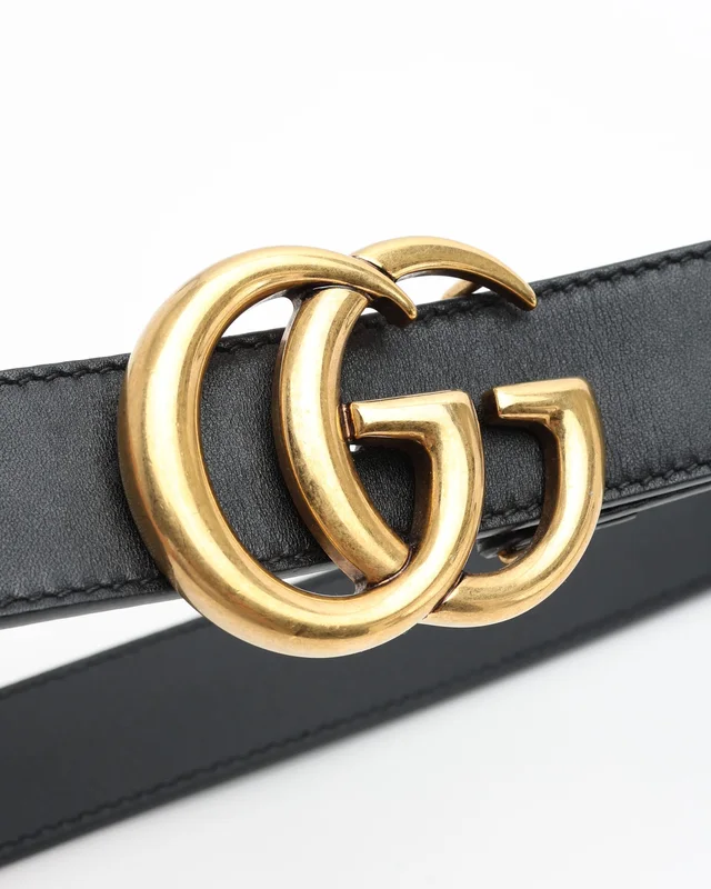 Gucci GG Marmont Belt, size 85 in Denim from A Retro Tale, photo 3 of 5