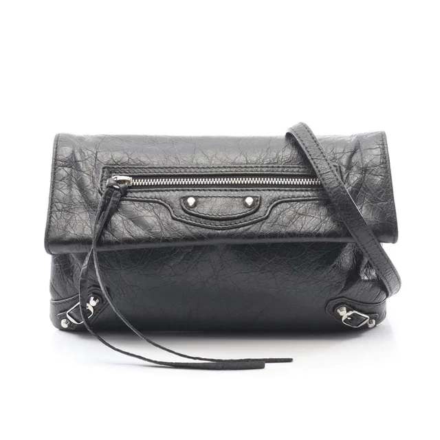 Balenciaga Classic Envelop Leather Shoulder Bag in Leather from LuxUness