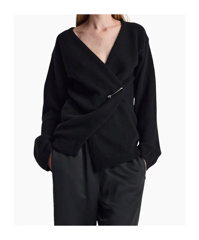 Róhe Off-Shoulder Wrap Cardigan, photo 3 of 5 from SENSER