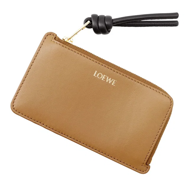 Loewe Knot Coin Card Holder Oak/BlackCEM1Z40X shiny napa calf from GALLERY RARE