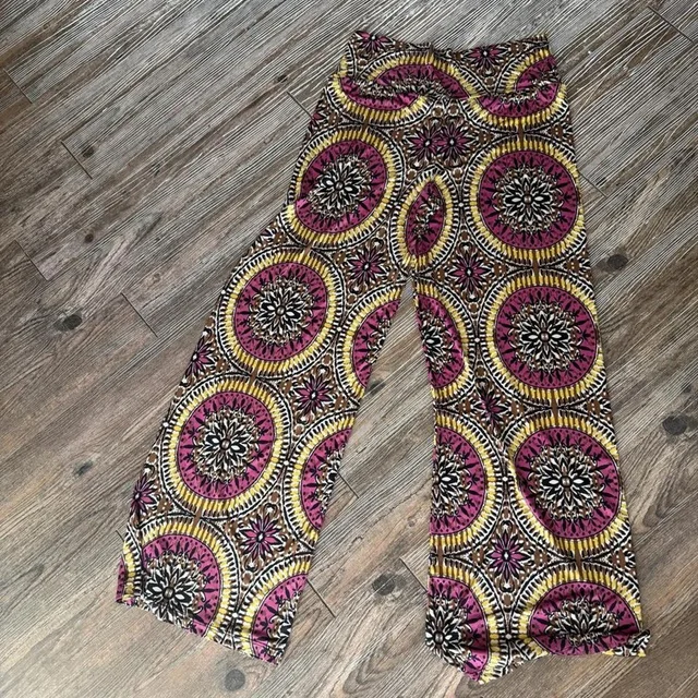 FRED Women's Pants - Multi/Pink - M from Depop