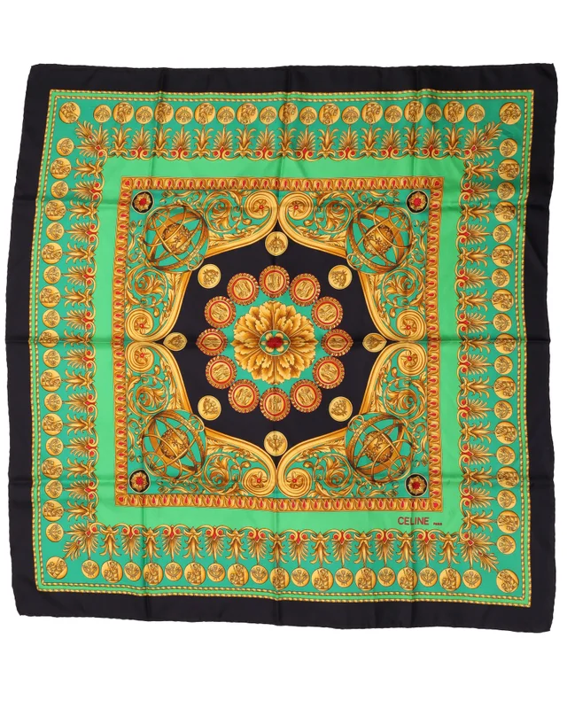 Celine 85 Silk Scarf in Silk from A Retro Tale, photo 2 of 2
