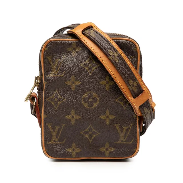 Brown Louis Vuitton Monogram Mini Danube Crossbody Bag in Brown Coated canvas from Designer Revival, photo 1 of 1