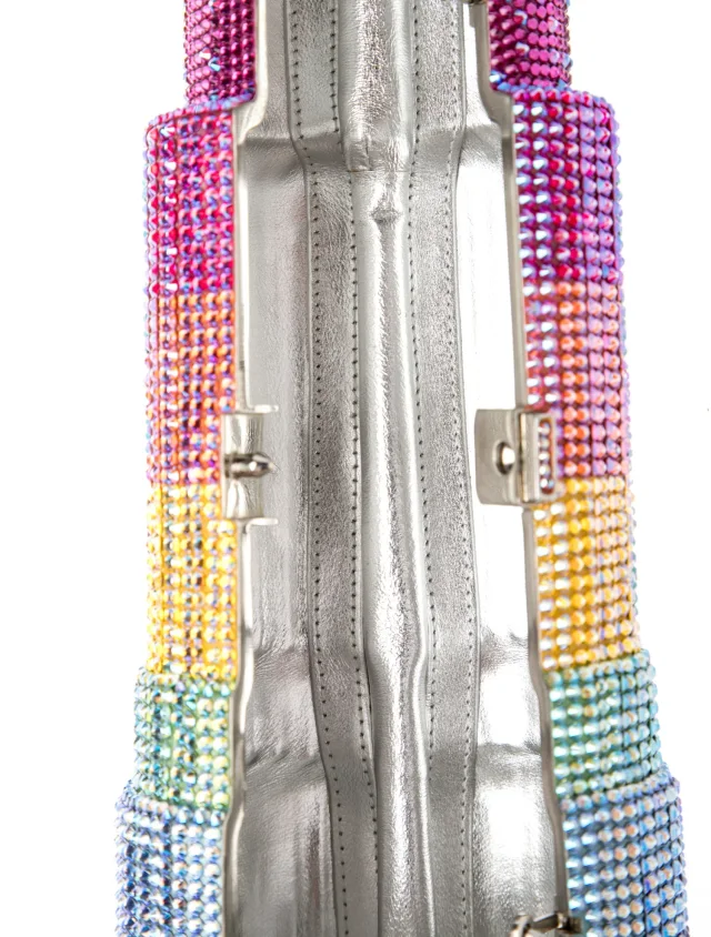 Judith Leiber Crystal x Ashley Longshore 'Beso ' Lipstick Minaudière in blue Leather from The RealReal, photo 6 of 6
