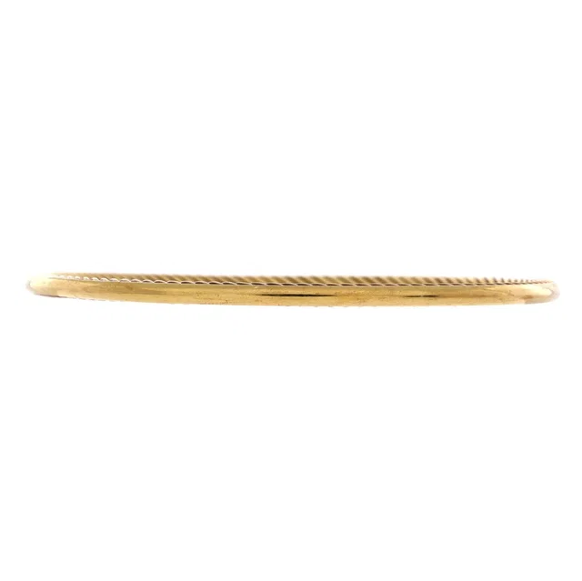 David Yurman 3mm Cable Inside Out Bangle Bracelet 18k Yellow Gold in gold from Poshmark