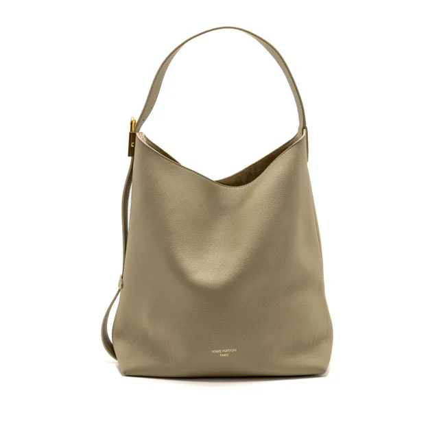 Louis Vuitton Low Key Hobo MM Smooth Grained Calfskin Clay Green GHW in Green Caviar leather from EMIER