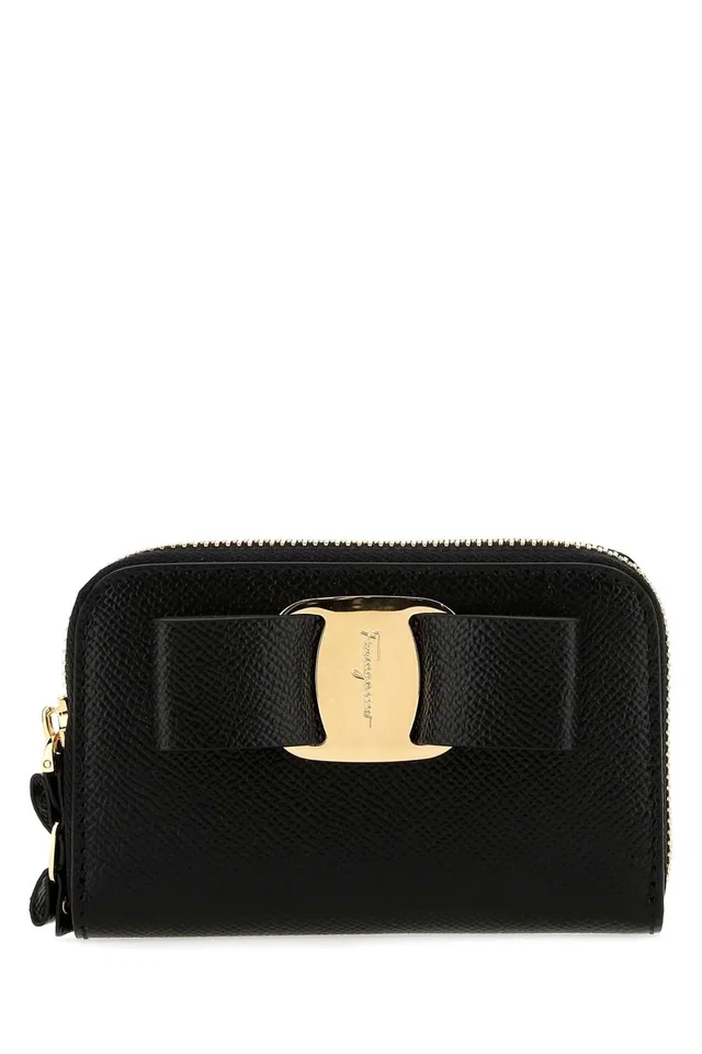 Ferragamo Wallet — Black in Black Calfskin from HEWI