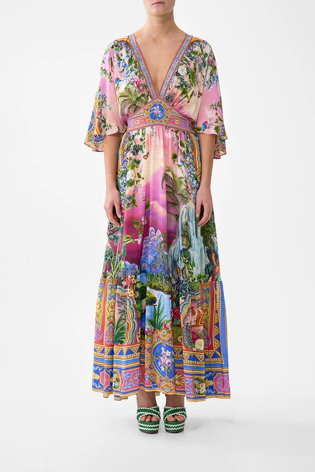 Camilla eBoutique WAISTED DRESS WITH HEM RUFFLE TURKISH DELIGHT from CAMILLA, photo 1 of 1