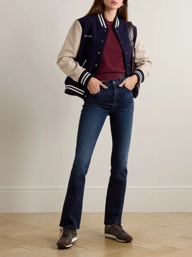 MOTHER The Mid Rise Smokin Skimp flared jeans in Blue, photo 2 of 2 from NET-A-PORTER (Canada)
