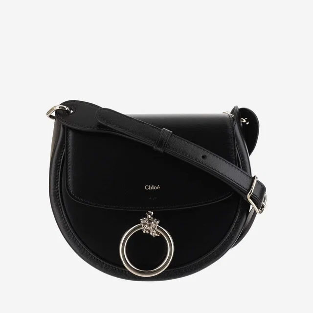 Chloé Calfskin Leather Crossbody Bag — Black in Black Calfskin from HEWI