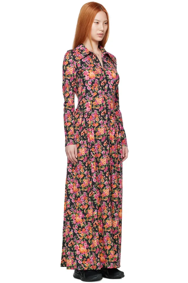 Commission Black Dean Maxi Dress, photo 2 of 5 from SSENSE