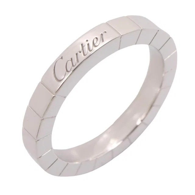 Cartier Lanieres Au750 White Gold Ring Size 11 in White from LuxUness