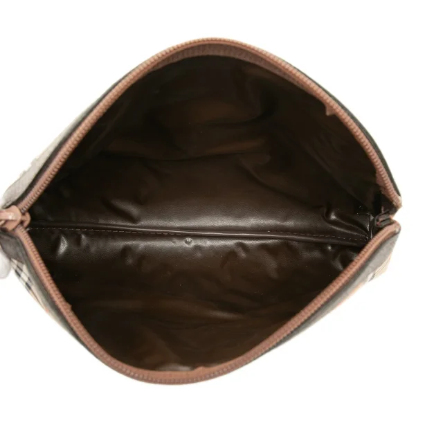Beige Burberry Haymarket Check Canvas Clutch in Beige Canvas from Designer Revival, photo 4 of 6