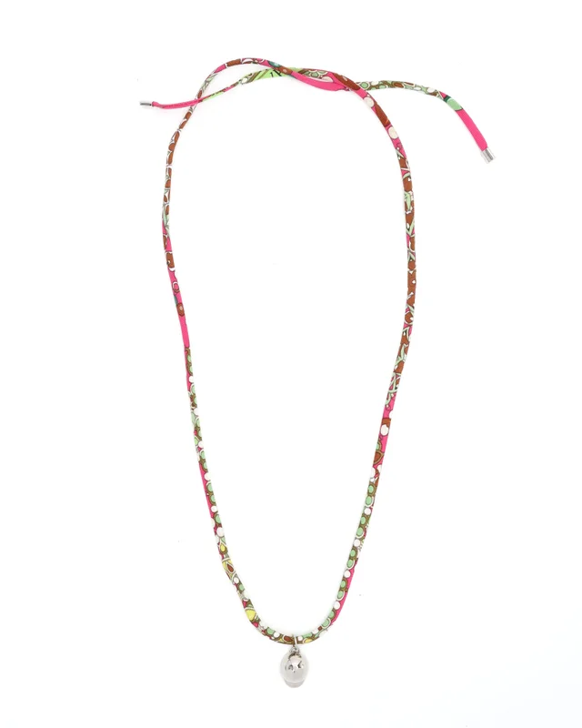 Hermès Petit H Tourbillon Hat Necklace in Silk from A Retro Tale, photo 2 of 5