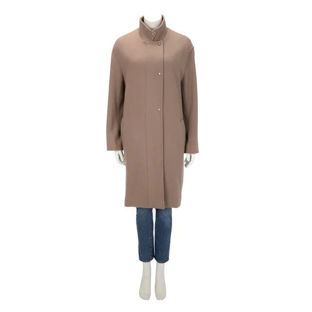 Hermès Long Coat FR 40 in Etoupe Cashmere from Blue Spinach