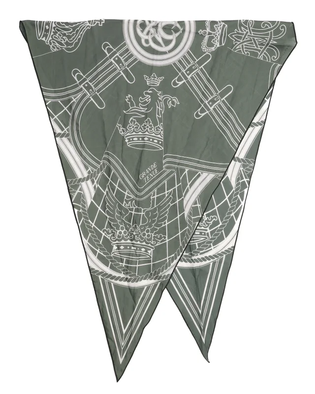 Hermès Grande Tenue Triangle Silk Scarf in Silk from A Retro Tale