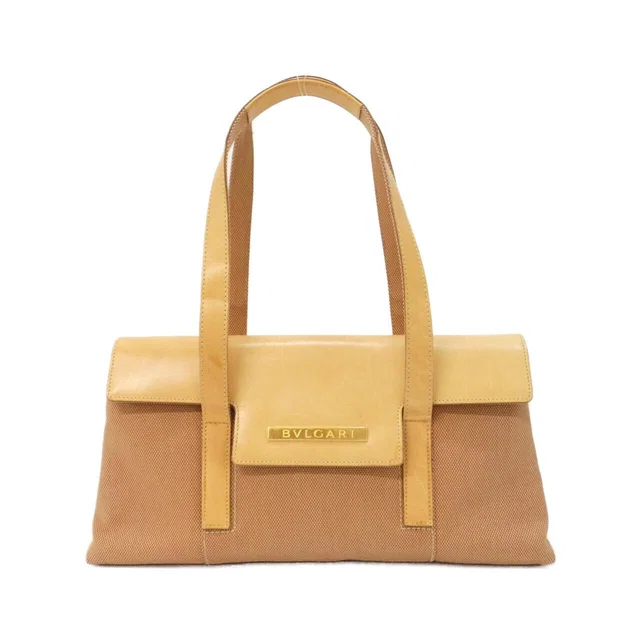 Bvlgari Canvas Leather Shoulder Bag in Canvas from LuxUness