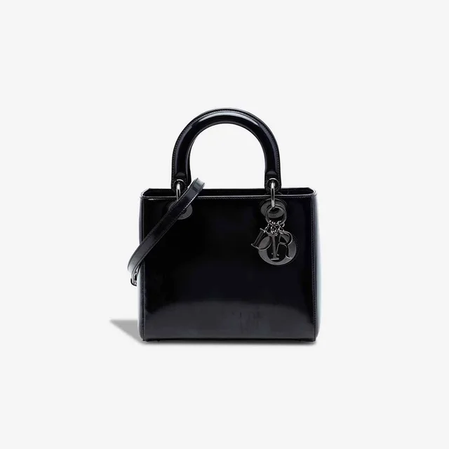 Dior Lady Medium Patent Black in Black Patent leather from SACLÀB, photo 2 of 6