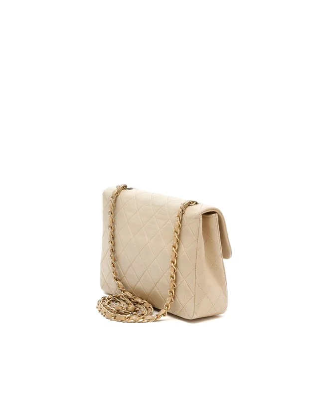 Chanel Classic Mini Square Single Flap Bag in Leather from A Retro Tale, photo 3 of 11