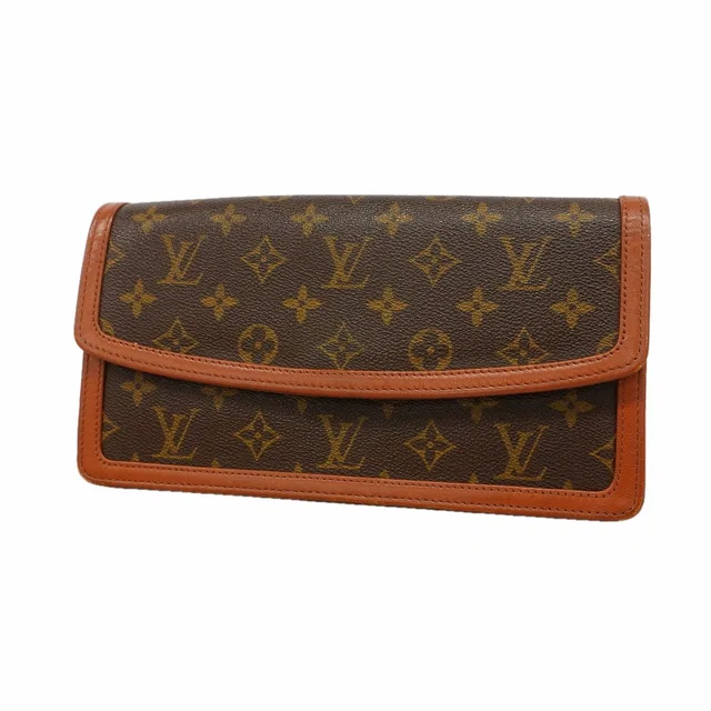 Louis Vuitton Clutch Monogram Pochette Dam PM Brown in Brown from The Reluxe